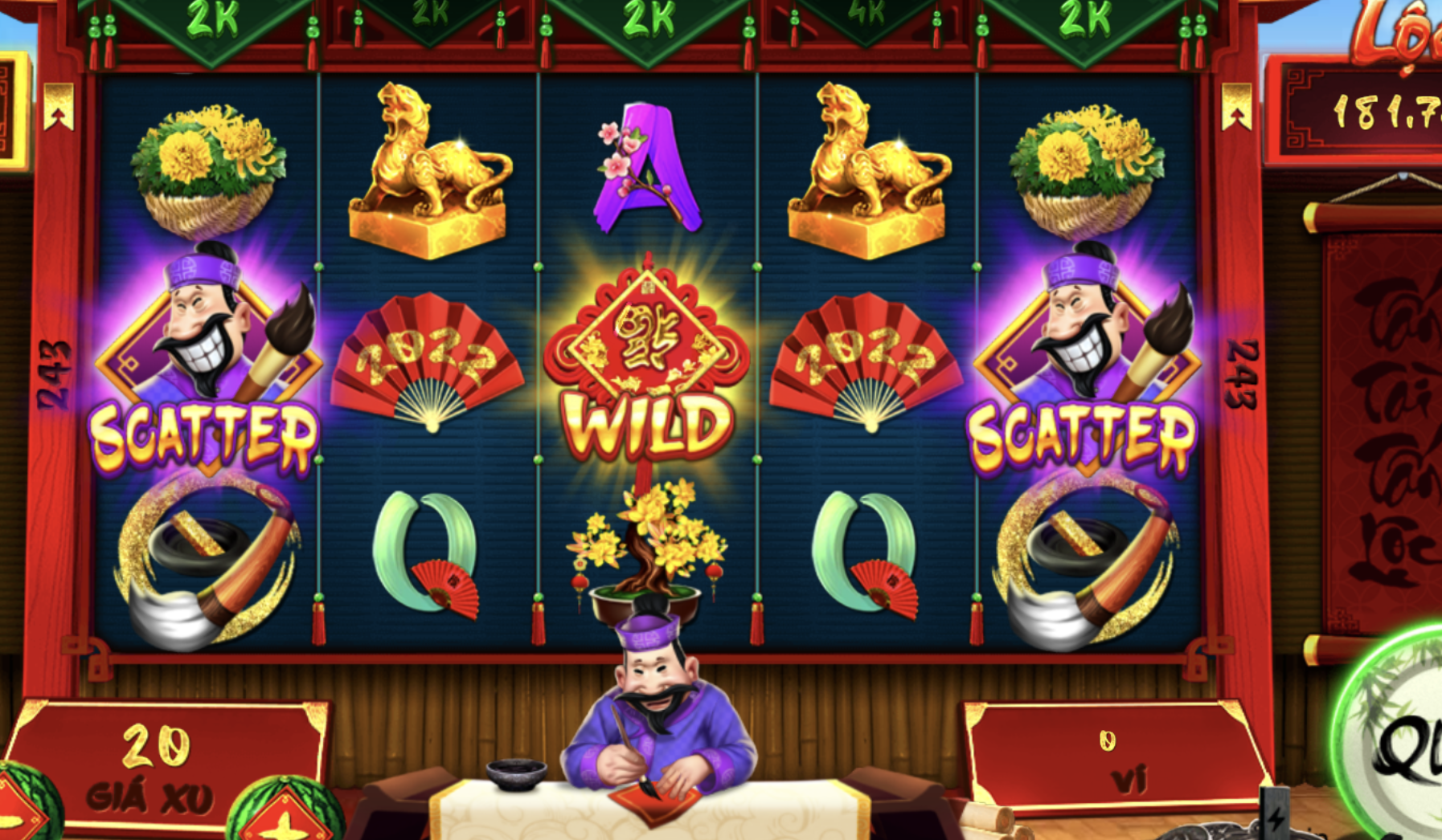 Đánh giá những điểm nổi bật có tại slots game Thầy đồ của cổng game Gemwin