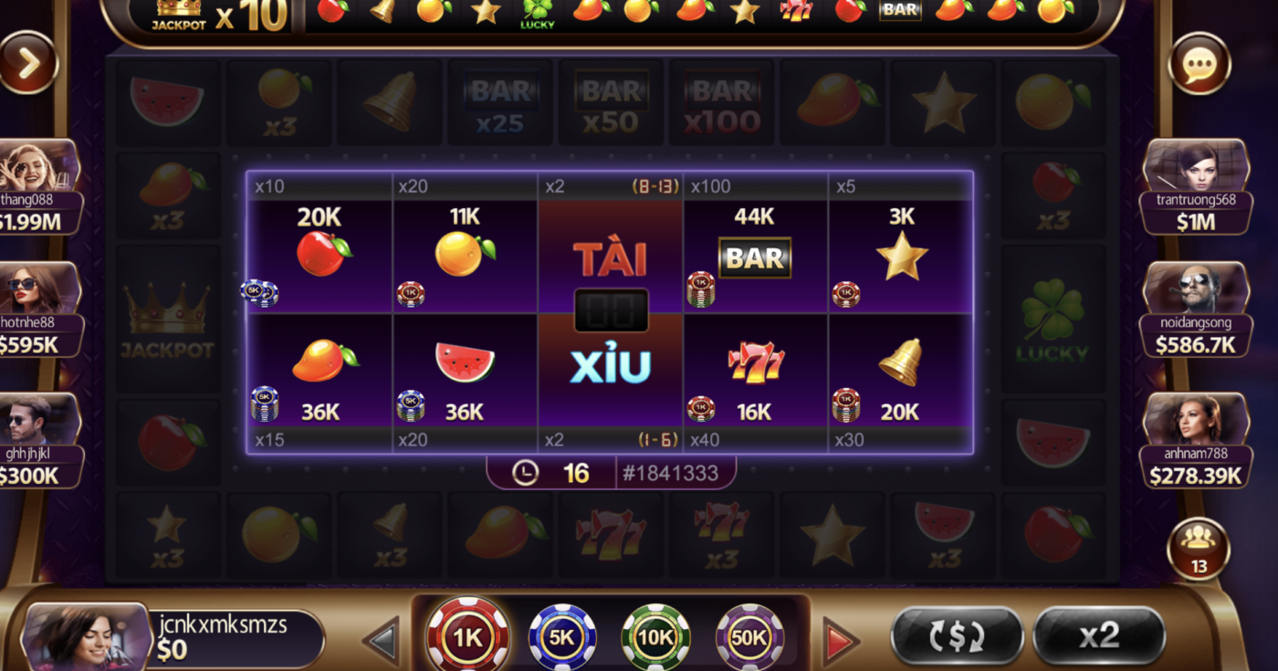 Đặc điểm cá cược tại game 777 Xèng khi tai Gemwin