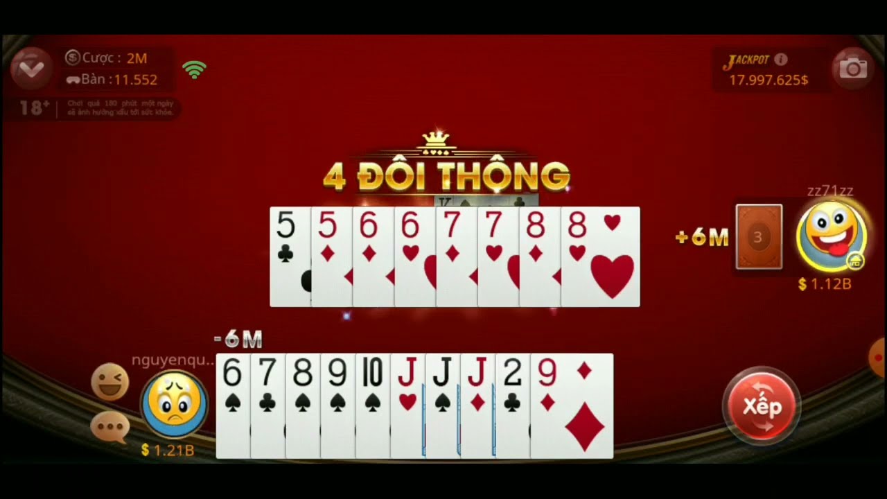 4 đôi thông trong tiến lên