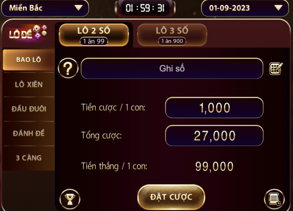 Các phương pháp đánh đề đầu đuôi tai Gem win