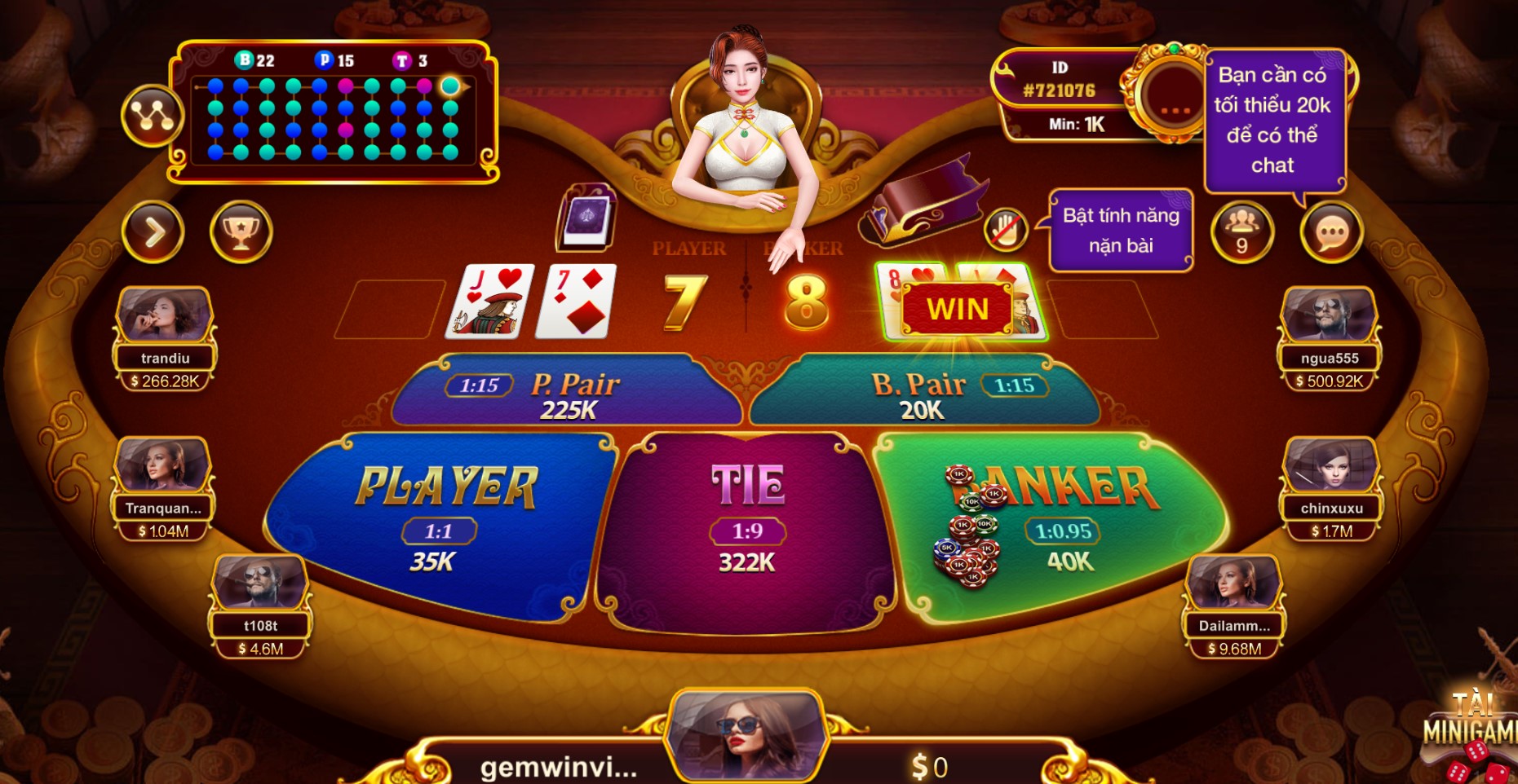 Kinh nghiệm thắng lớn khi tham gia chơi Baccarat kim tài