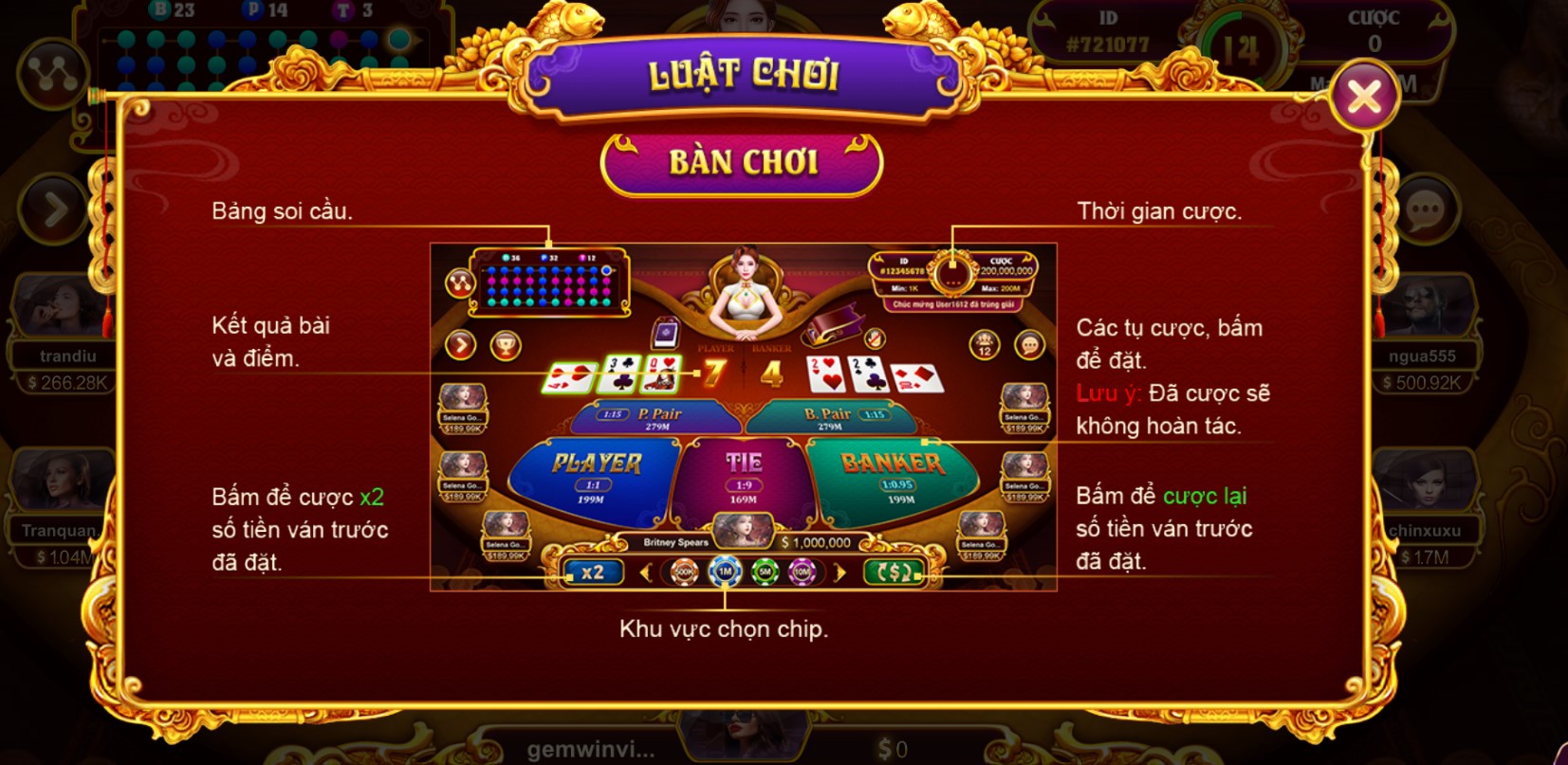 Bí kíp chơi Baccarat kim tài hay khi tai gemwin