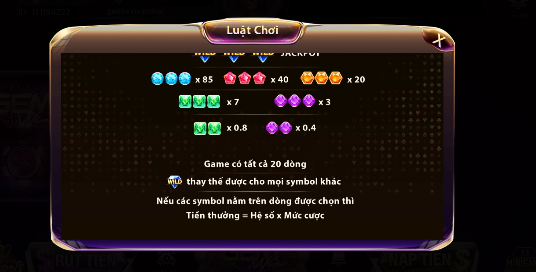 Lưu ý chơi Mini game Kim cương gemwin hiệu quả