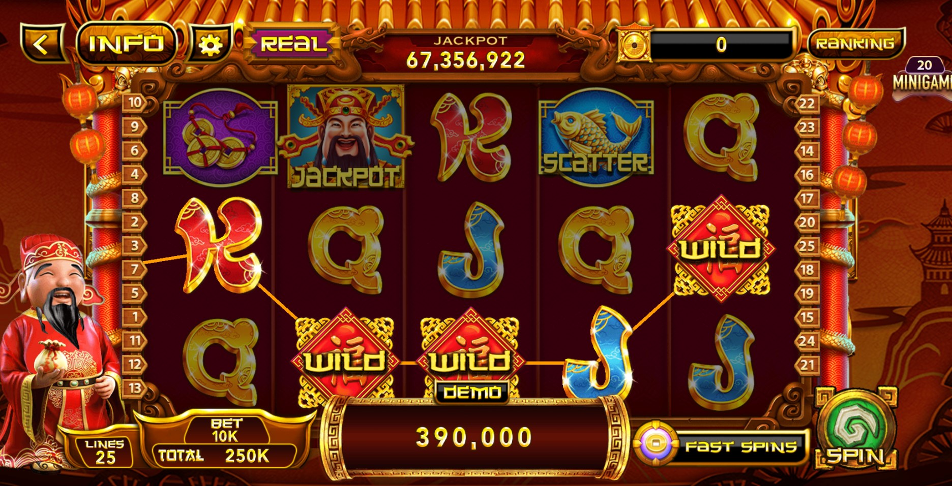 Các biểu tượng thường gặp trong game slot Thần Tài