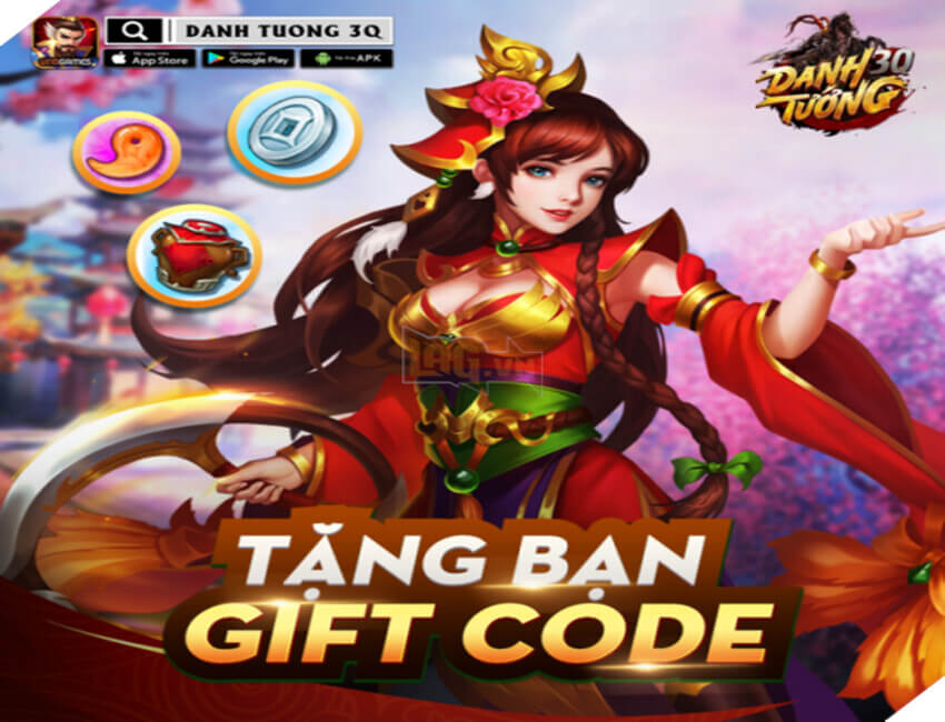 tổng hợp các mã code Danh Tướng 3Q