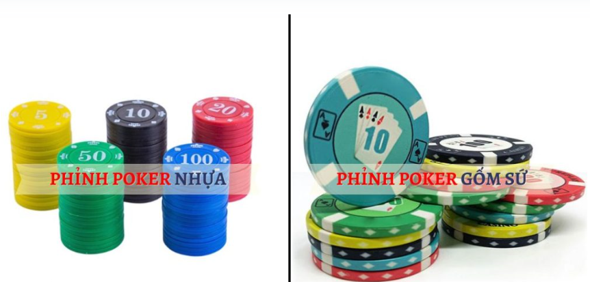 Tổng hợp các loại phỉnh poker phổ biến