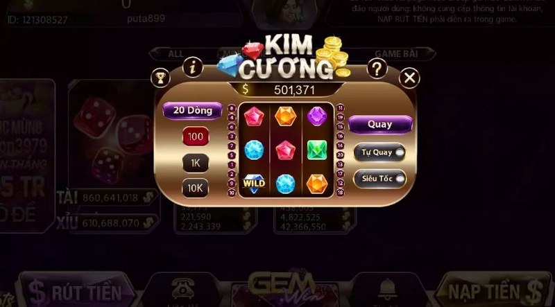 Minigame kim cương