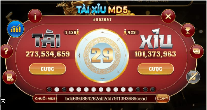 Chơi tài xỉu MD5 siêu chuẩn tại Gem Win dành cho newbie